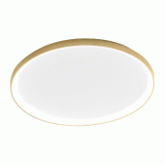 Gea Luce Krizia - Plafonnier Led 80W Dimmable, 5800Lm, 3000K, Diffuseur Opale, Aluminium Or Brossé, D70 Cm, Style Moderne, Ip20 - doré KRIZIA P/X 30