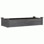 Helloshop26 - Jardinière bac lit surélevé plantes fleurs terrasse jardin de jardin doublure 120 x 45 x 25 cm bois massif sapin gris 02_0039833 - 30 Helloshop26 - Jardinière bac lit surélevé plantes fleurs terrasse jardin de jardin doublure 120 x 45 x 25 cm bois massif sapin gris 02_0039833 - 30