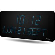 Horloge LED Style II 10 Date, alimentation 230V, indépendante, LED bleue - BODET