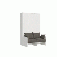 Itamoby Lit 120 Kentaro Canapé Escamotable Vertical Frêne Blanc - blanc 8050598027233