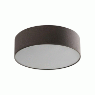 ROSSINI ILLUMINAZIONE Plafonnier Vivien 48Cm Avec Abat-Jour Cylindrique En Tissu Anthracite Et Raccord E27 Pour Éclairage Plafonnier - Groupe Rossini