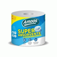 Rouleau multi-usages 45mx20.7cm 2Fls Amoos Super Absorbant 2un - 6531059