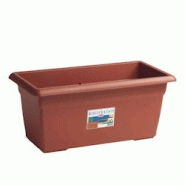 Stefanplast Jardinière méditerranéenne, 100 x 45 x 40 cm (hauteur) - orange matière synthétique 8003507842991