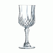 4 verres à pied 17 cl Longchamp- Cristal d'Arques - transparent 883314961850
