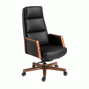 AC ANGEL CERDA Angel Cerdá Fauteuil de bureau pivotant en similicuir noir 4214C 68 x 70 x 120 - noir fourrure 8435631043928