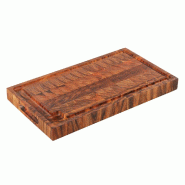 Bloc de boucher en Acacia 45x25x4 cm -  Marron Rectangle Bois Zassenhaus 45x25 cm - marron Bois massif 4006528059328