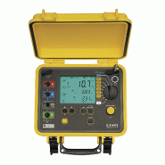 CHAUVIN ARNOUX - CA 6472 - Contrôleur de terre et pylônes, résistivité des sols, couplage et continuité - Mesure sélective - USB - IP53 - Livré avec adaptateur/chargeur secteur et 2 pinces C18