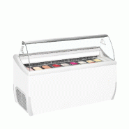 Congélateur vitré de glace UDRS9 (423 / 357) Blanc TEFCOLD