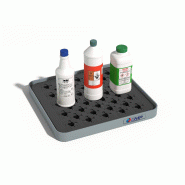 Cuvette de rétention avec caillebotis PE - 5 l - Polyéthylène haute densité - 600x400x70 mm