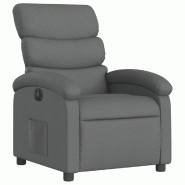 Fauteuil inclinable électrique Gris foncé Tissu Modèle Selvaria - 8721012164437