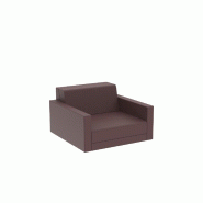 Fauteuil lounge PIXEL - Garnet