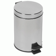 FRICOSMOS Poubelle à pédale en acier inoxydable 25L - argenté inox PAFRI0052