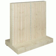 Gondole double face Vertigo T03 MDF naturel et érable 125x74x125cm
