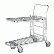 ITALCONCEPT L2G Chariot De Manutention Galvanise Avec Vernis, 1000 x 890 x 520mm - 3616350085580