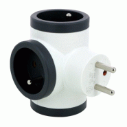 LEGRAND Triplite 3x2P+T premium prises latérales blanc/noir - 035-1166445