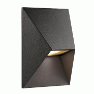 Nordlux Applique murale PONTIO 15 Aluminium Noir, H.19 - IP54 - GU10 / Extérieur - noir 5704924010842