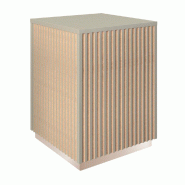 Podium haut Vertigo T01 MDF naturel et taupe 45x45x60cm
