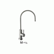 Robinet 1 voie Mat-Medium-Metal Free - col de cygne - aspect brossé - Réf 1MM-MF Robinet 1 voie Mat-Medium-Metal Free - col de cygne - aspect brossé - Réf 1MM-MF