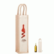 Sac en jute pour une bouteille mo6258-13 Sac en jute pour une bouteille mo6258-13