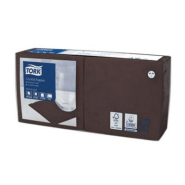 Serviettes cocktail en papier Tork, coloris cacao, le colis de 200, 477834 Serviettes cocktail en papier Tork, coloris cacao, le colis de 200, 477834