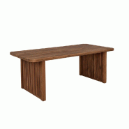 STELLAMEUBLES Table à manger BONTANG rectangulaire en teck recyclé naturel rustique 90x200cm - 5208067140188
