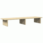 Support de moniteur table meuble bureau sonoma 100 x 27 x 15 cm bois d'ingénierie marron 02_0044977 - marron Bois massif 3000220427424