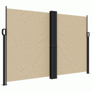 Toldo lateral retráctil beige 160x1000 cm - 4004735