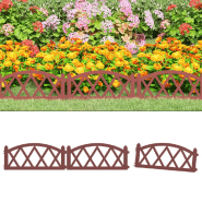 Vidaxl bordures de pelouse 17 pcs rouge 10 m pp 318296 Vidaxl bordures de pelouse 17 pcs rouge 10 m pp 318296