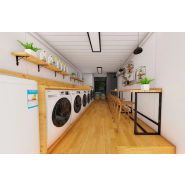 Bungalow pour laverie pour un commerce permanant ou saisonnier avec confort optimal