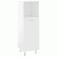 Helloshop26 - Armoire de salle de bain chic avec 3 compartiments 30 x 30 x 95 cm en bois d'ingénierie blanc 02_0047719 - blanc Bois massif 3000234927
