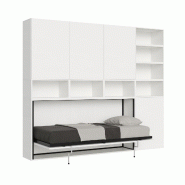 Itamoby Lit simple Kando Frêne Blanc composition E avec matelas - blanc VE90SINKCOMEM-BF
