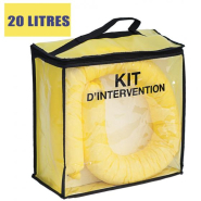 Kit anti-pollution chimique - sac absorption : 20 l, ktc020a - delahaye industries