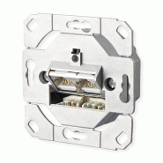 Metz connect e-dat c6a 2 port encastré sans cache
