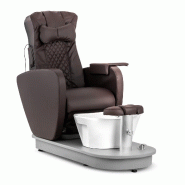 Physa - Physa Fauteuil de pédicure électrique avec Bain de Pieds et 3 Fonctions de Massage 120 W 200 kg Marron - Fauteuil esthétique - 4062859271013