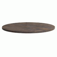 Plateau rond de table d'intérieur Tavola  Ø110cm stratifié Underground Rouille