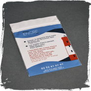 Sachet avec zip - 50 à 100 µm - en PEBD ou PP 100 % recyclable, idéal alimentaire et quincaillerie