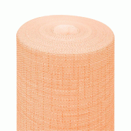 Tête-à-tête pré-découpé 120cm intissé tramé mandarine 0,40x24m - par 6