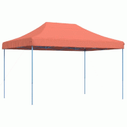 VidaXL Tente réception pliable escamotable terre cuite 410x279x315 cm Modèle AbriSonata 359 - rouge 4005013