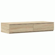 VidaXL Tiroirs de lit avec tiroir Chêne Sonoma 80 x 36,5 x 16,5 cm Modèle Belle Nuit Prestige - 866925