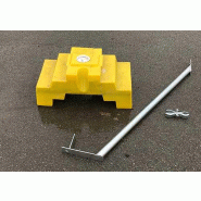 Braceblock - résistance jusqu'à 90 km/h - béton et plastique - mini bras de force et bride inclus