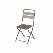 Breeze - Chaise de bistrot en métal cappuccino