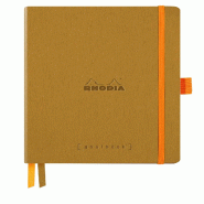 Carnet souple Goalbook Rhodiarama or A5, 240p./120 feuilles ivoire 90 g/m², dot grid - doré 117811C