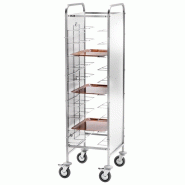 Chariot pour plaques GN avec panneaux latéraux, 10x 530x600 mm, h 125 mm - VIRTUS - 0615402803182 Chariot pour plaques GN avec panneaux latéraux, 10x 530x600 mm, h 125 mm - VIRTUS - 0615402803182