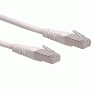 Cordon Cat.6 (Classe E) F/UTP AWG26, blanc, 5 m_0