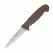 Couteau d office marron 90mm | Hygiplas - C840
