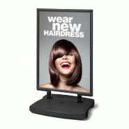 Exposiciónate Windtalker® City avec Base Plastique A0 Noir WTRA0BLK - noir aluminium 8596052033155