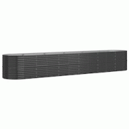 Helloshop26 - Jardinière bac lit surélevé plantes fleurs terrasse jardin de jardin acier enduit de poudre anthracite 02_0039474 - 3000218528744 Helloshop26 - Jardinière bac lit surélevé plantes fleurs terrasse jardin de jardin acier enduit de poudre anthracite 02_0039474 - 3000218528744