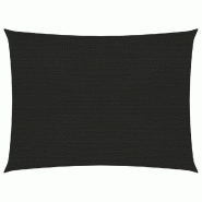 Helloshop26 - Voile d'ombrage 160 g/m² noir 5 x 6 m PEHD 02_0009221 - noir 3000498282725