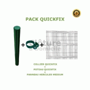 Pack prêt a poser quickfix [poteaux+panneaux+clips]