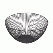 POINT VIRGULE Corbeille à fruits 25 cm Noire - Wire - 035-1125548